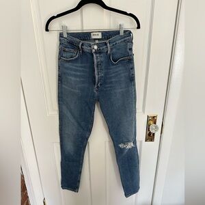 Agolde skinny distressed jeans size 26
